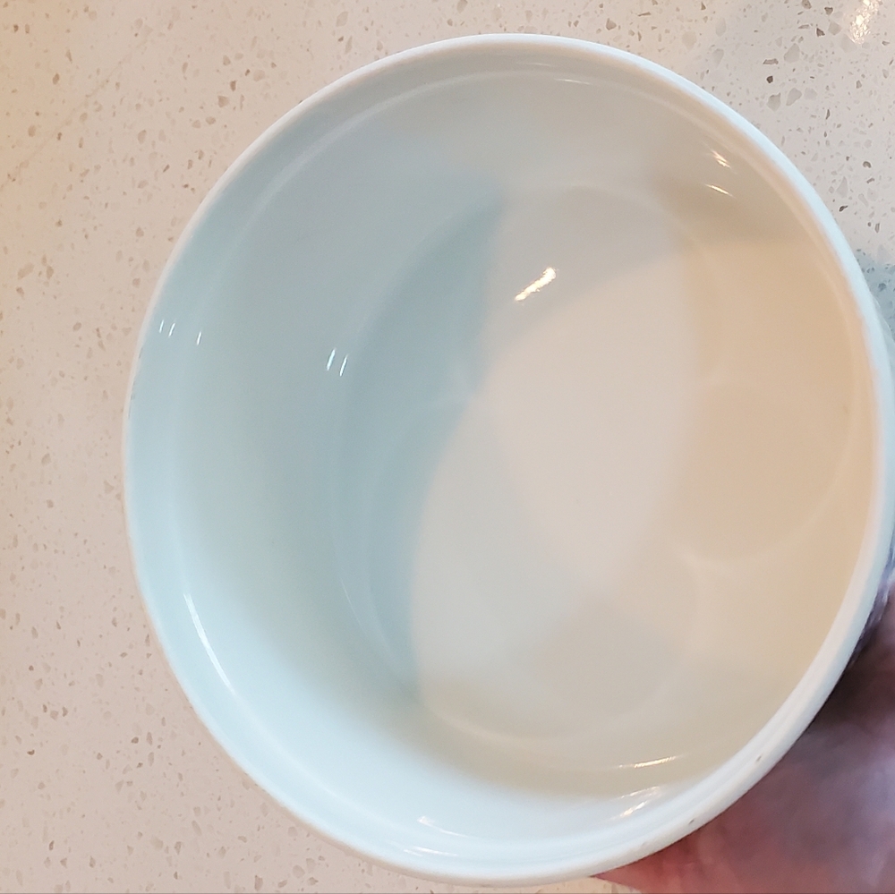 Apilco Vintage Round Soufflé Ramekin Bakeware Dish, 7", White/Blue Floral, EUC - Picture 10 of 16